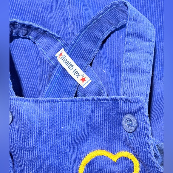 Healthtex Blue Overalls with Car Design - Picture 3 of 4